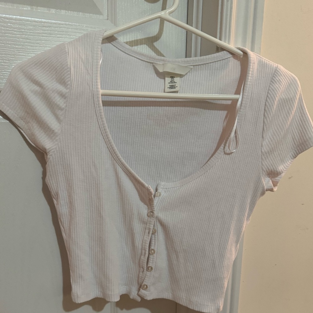 White crop top